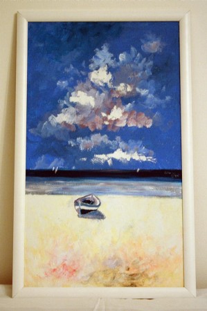 Pláž 2, akryl 40x60 cm