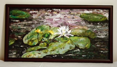 Lekná, olej 60x40 cm